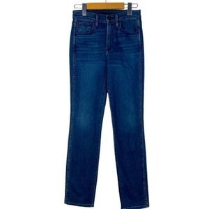 3x1 Made Here Blue Stevie Slim Straight Leg High Rise Zipper Fly Jeans US 25